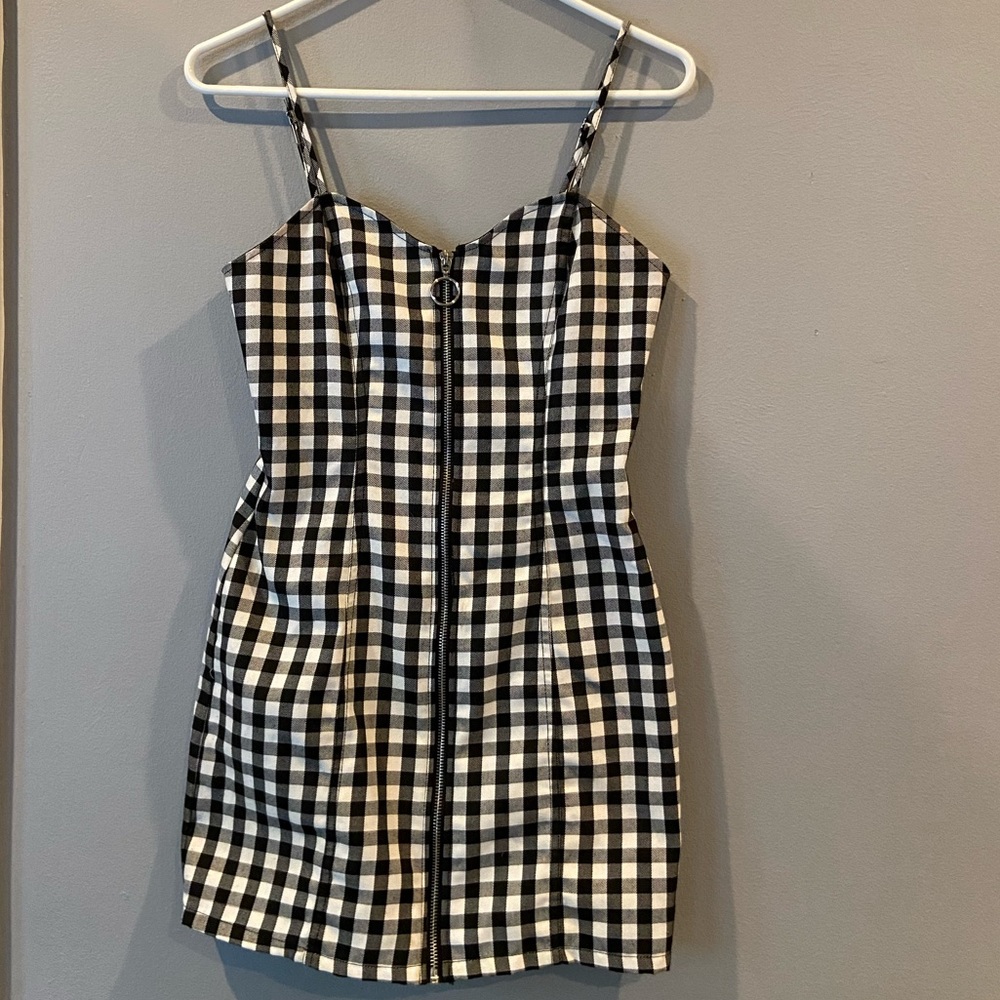 Full body zip mini dress